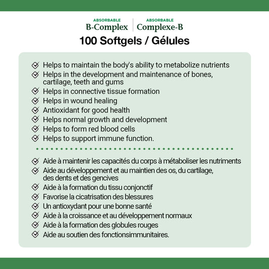 Absorbable B-Complex With Folic Acid Plus Vitamin C||EN