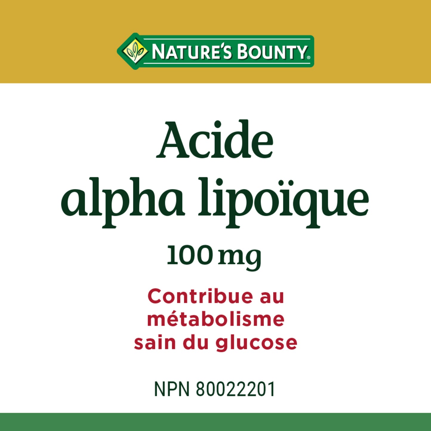 Alpha Lipoic Acid, 100 mg, For Glucose Metabolism