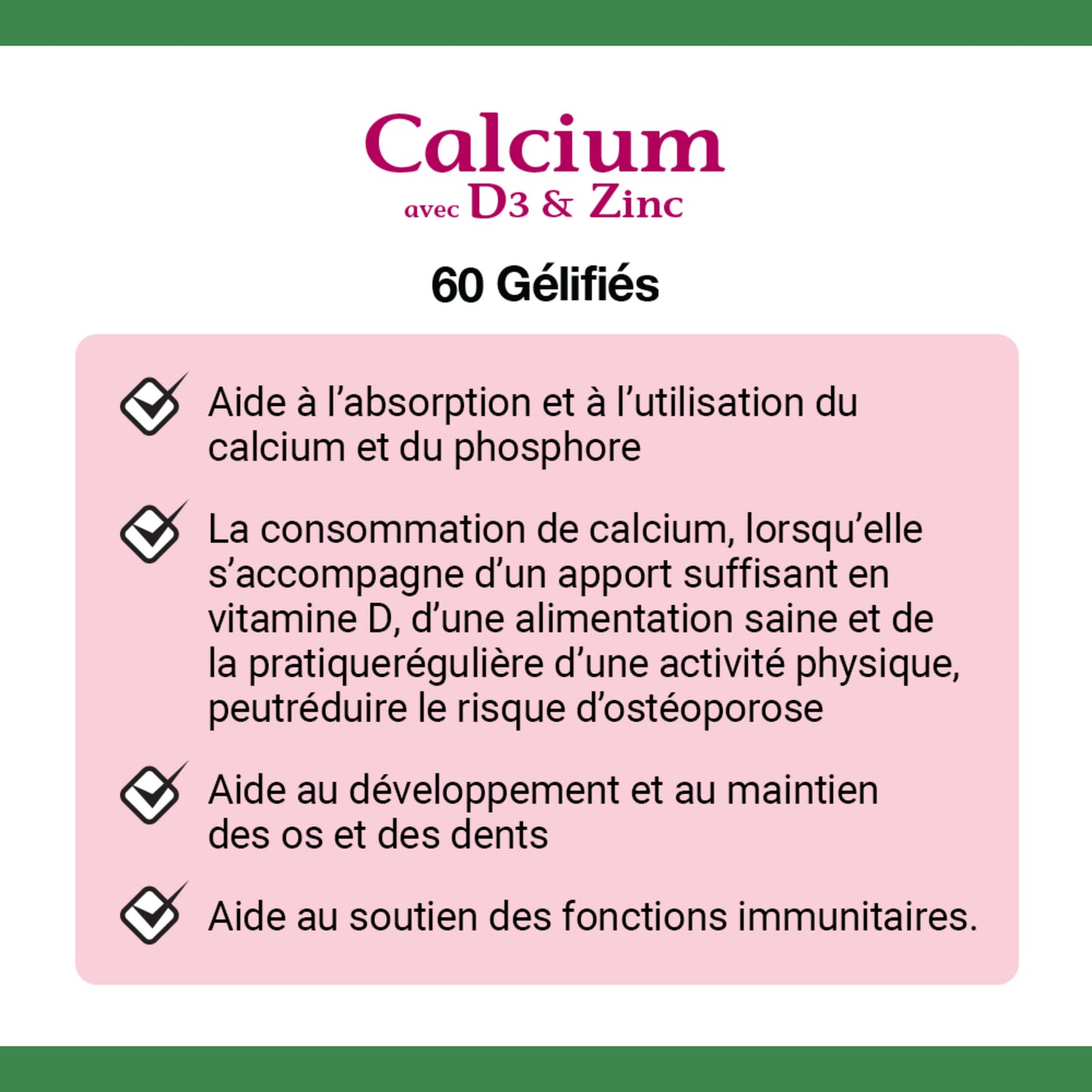 Calcium With D3 & Zinc, Gummies
