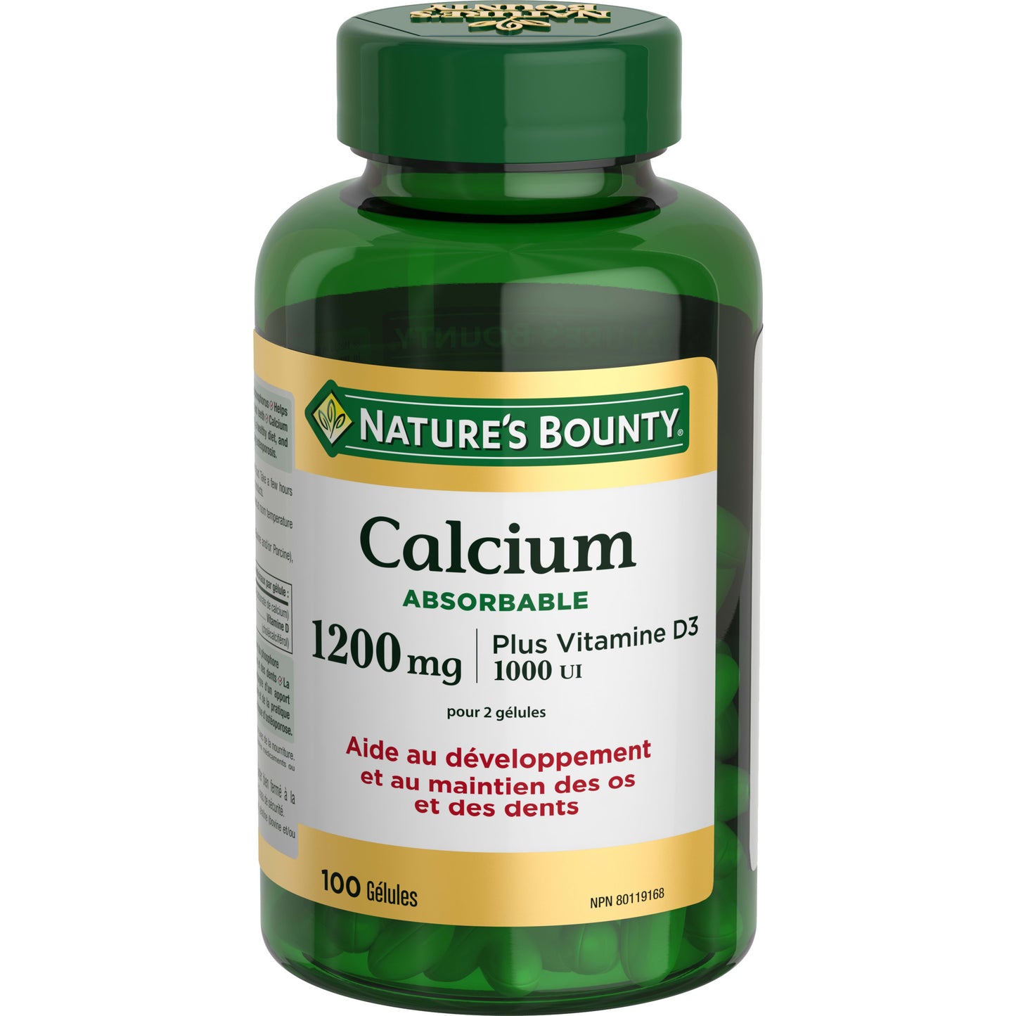 Calcium absorbable plus vitamine D3, 1 200 mg||FR