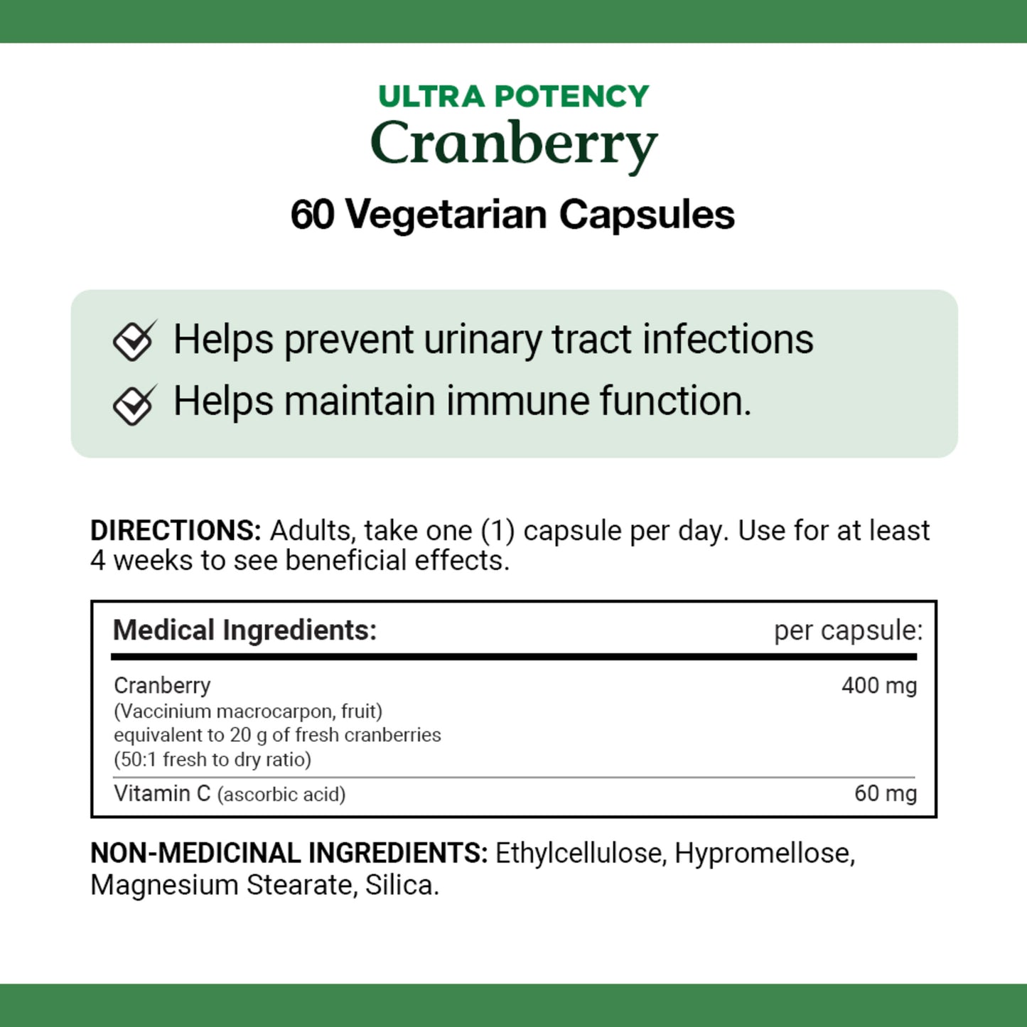 Cranberry, Ultra Potency, 20,000 mg, Capsules