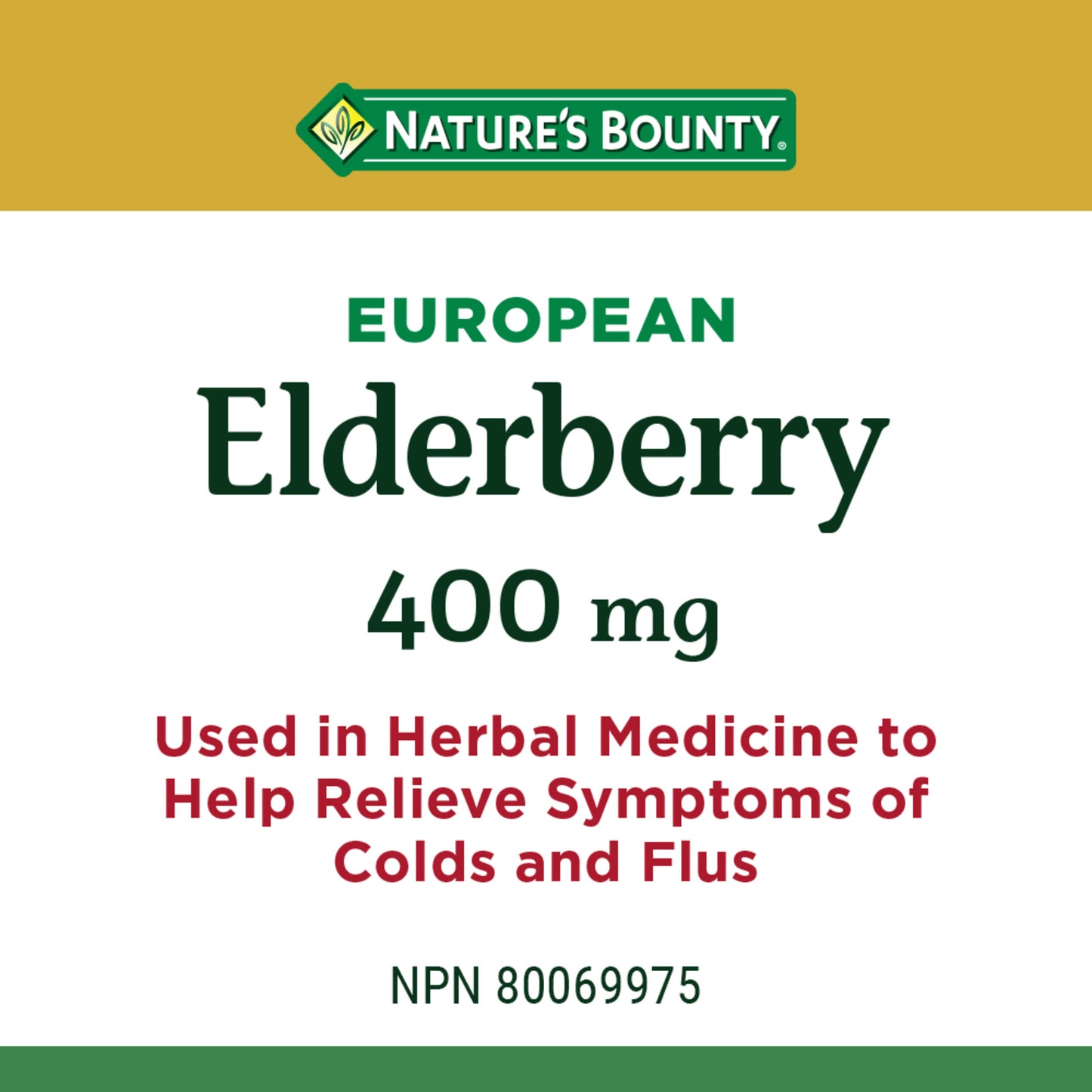European Elderberry, 400 mg