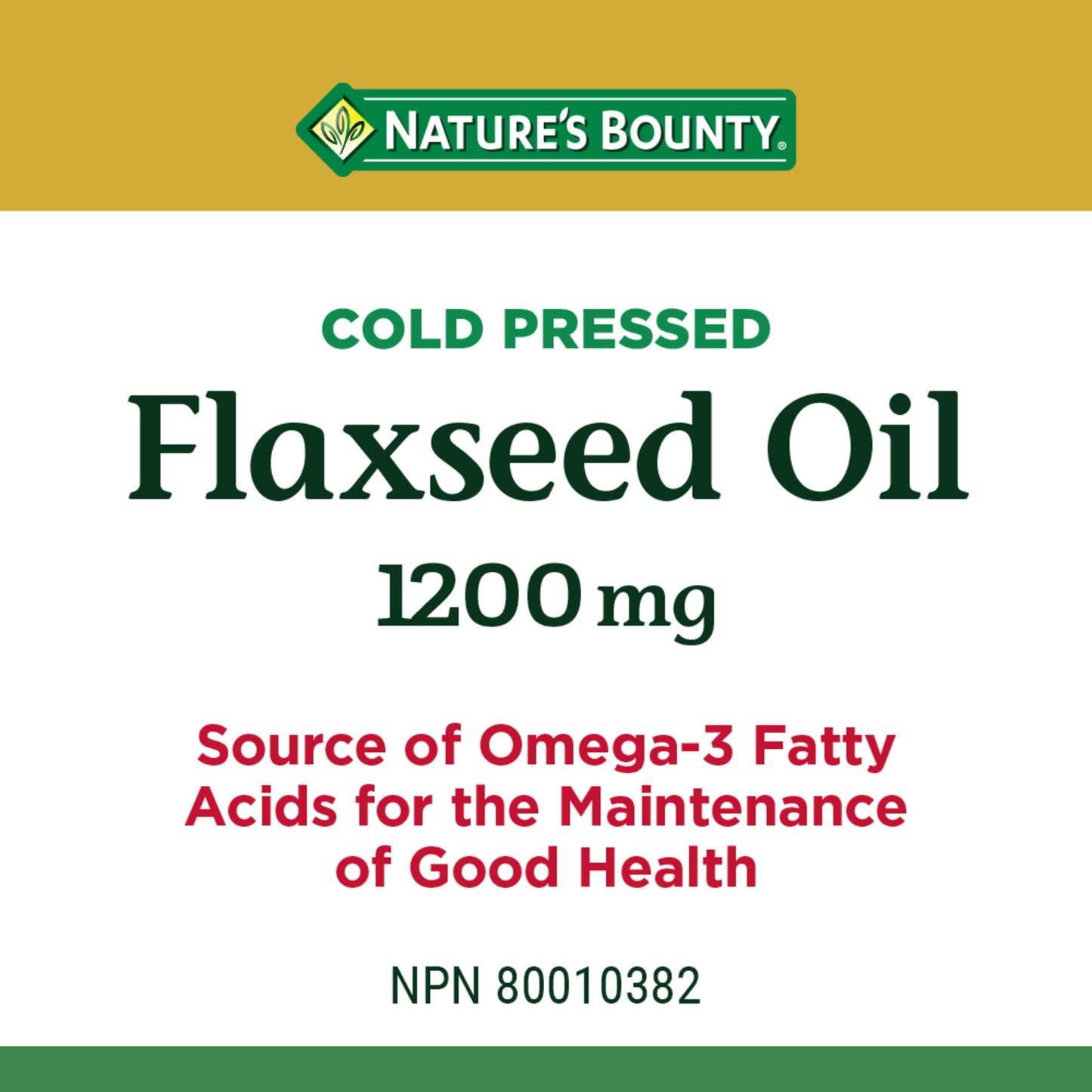 Flaxseed Oil, Cold Pressed, Omega-3 Fatty Acids