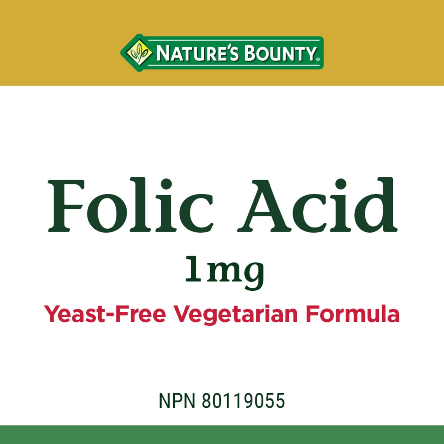 Folic Acid 1 mg, 150 Tablets