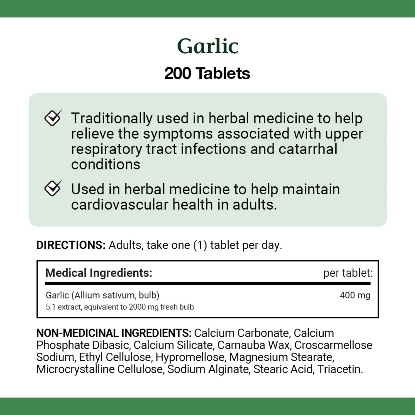 Garlic, 2000 mg, Helps Reduce Blood Lipid Levels