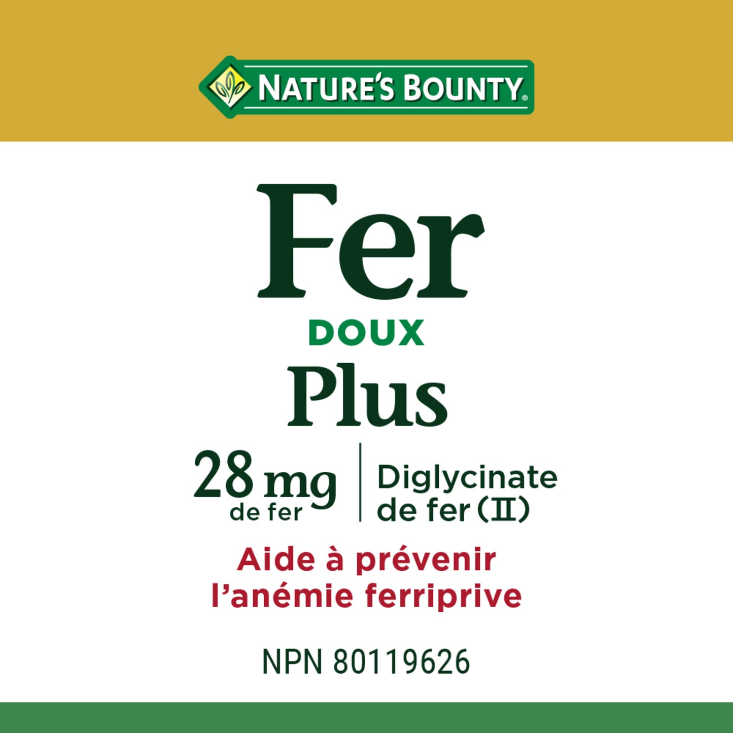 Gentle Iron 28 mg, Helps Prevent Anemia, Capsules