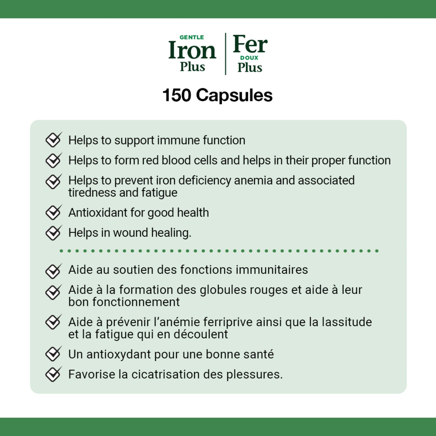 Gentle Iron 28 mg, Helps Prevent Anemia, Capsules