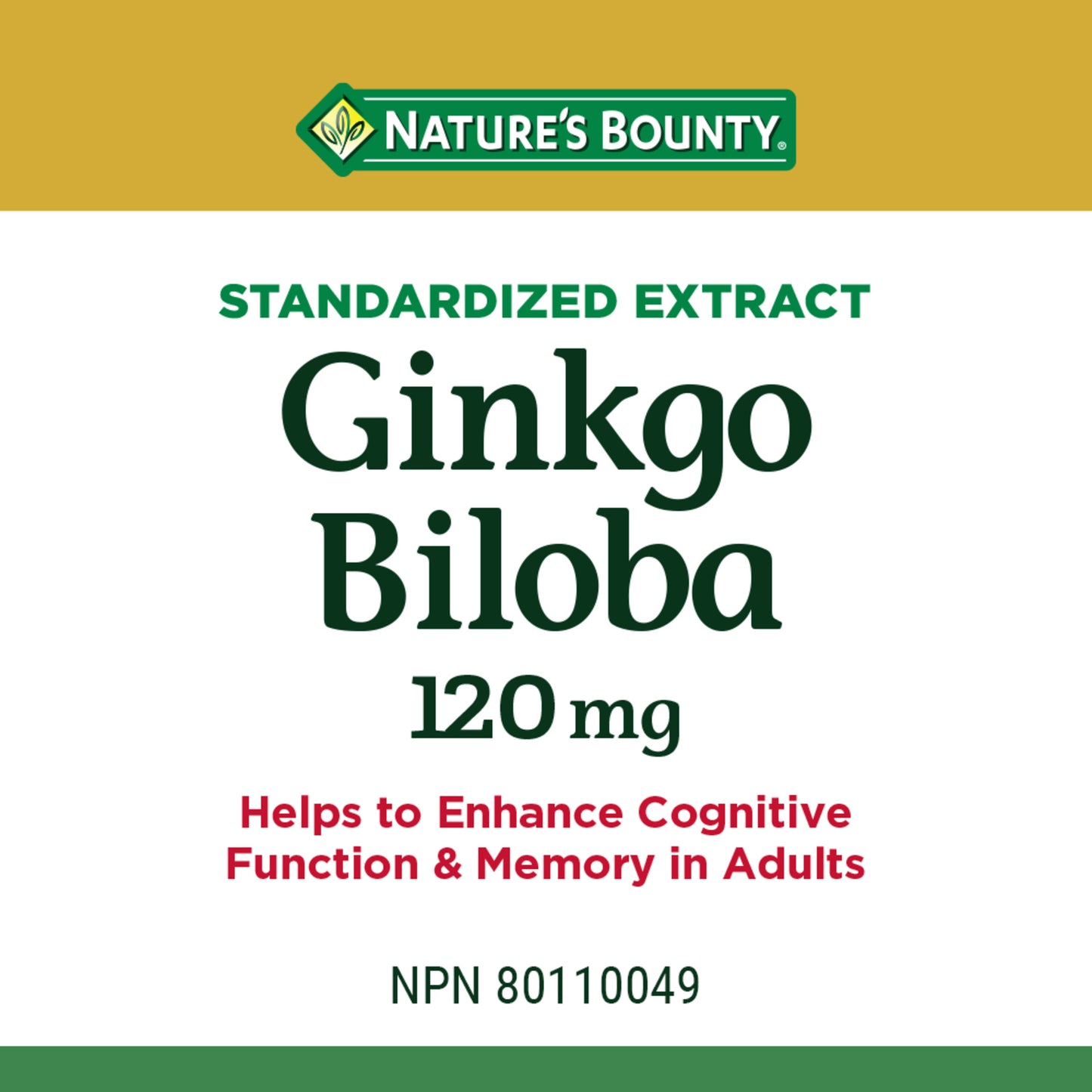Gingko Biloba, 120 mg, Value Size, 180 Capsules