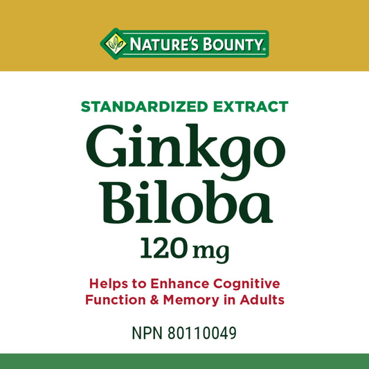 Ginkgo Biloba, For Cognitive Function & Memory||EN