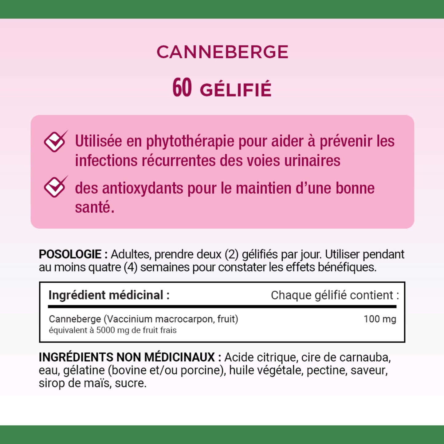 Gél. canneberges, prév. infect. voies urin||FR