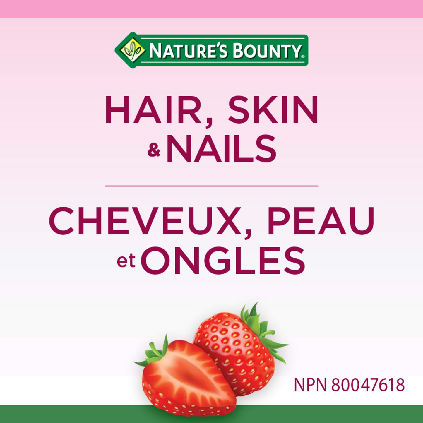 Hair, Skin & Nails, Strawberry Cream Flavour