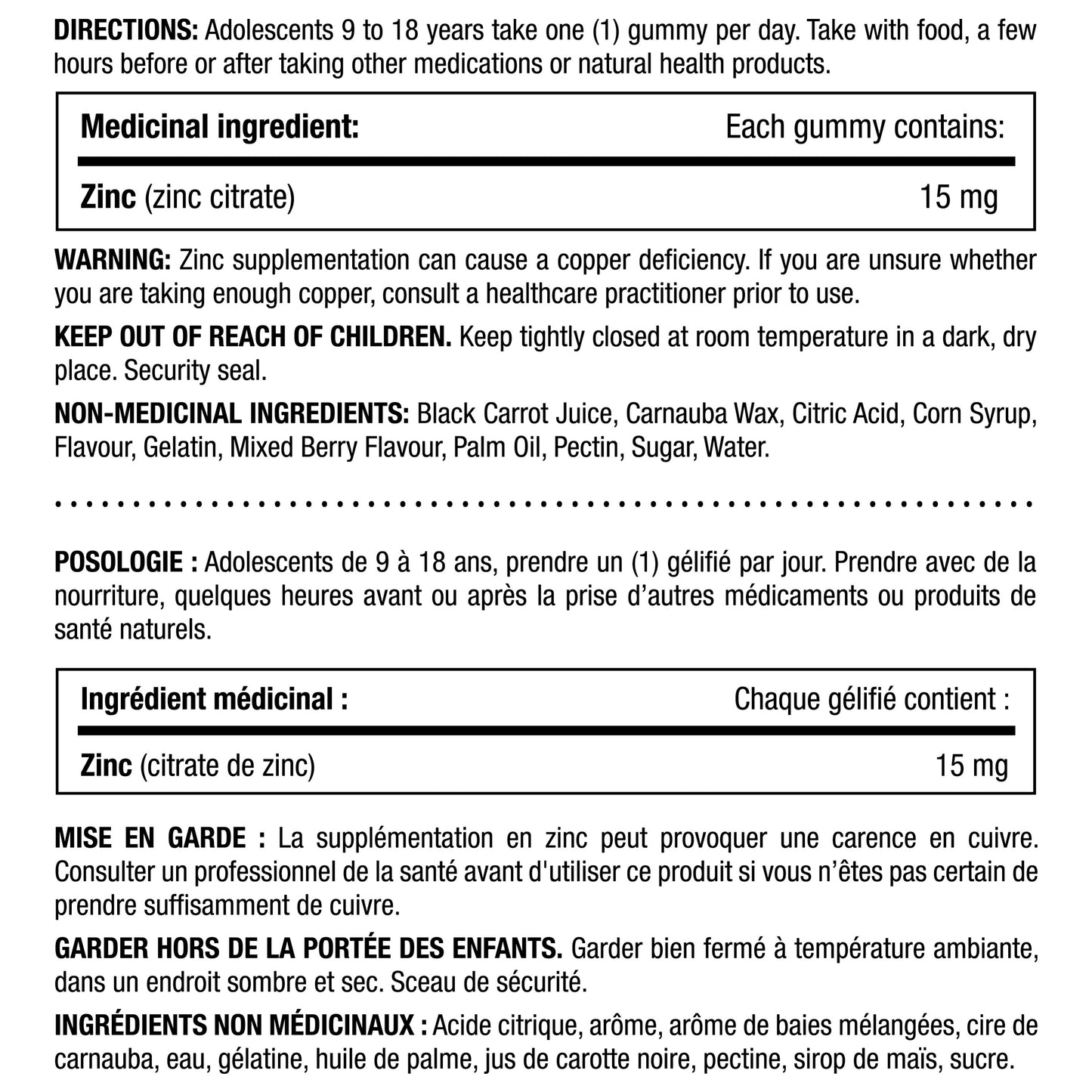 KIDS Immune Defense With Zinc