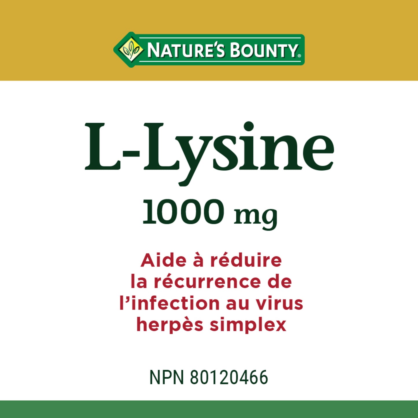 L-Lysine, 1000 mg, 60 Tablets