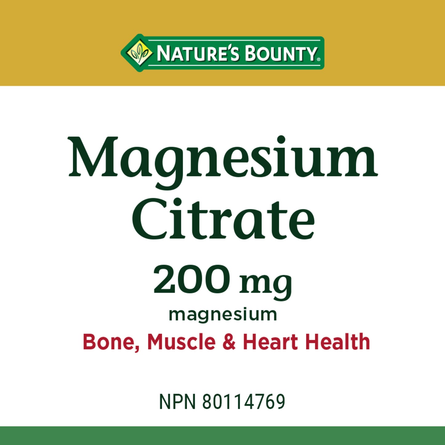 Magnesium Citrate, 200 mg, Tablets
