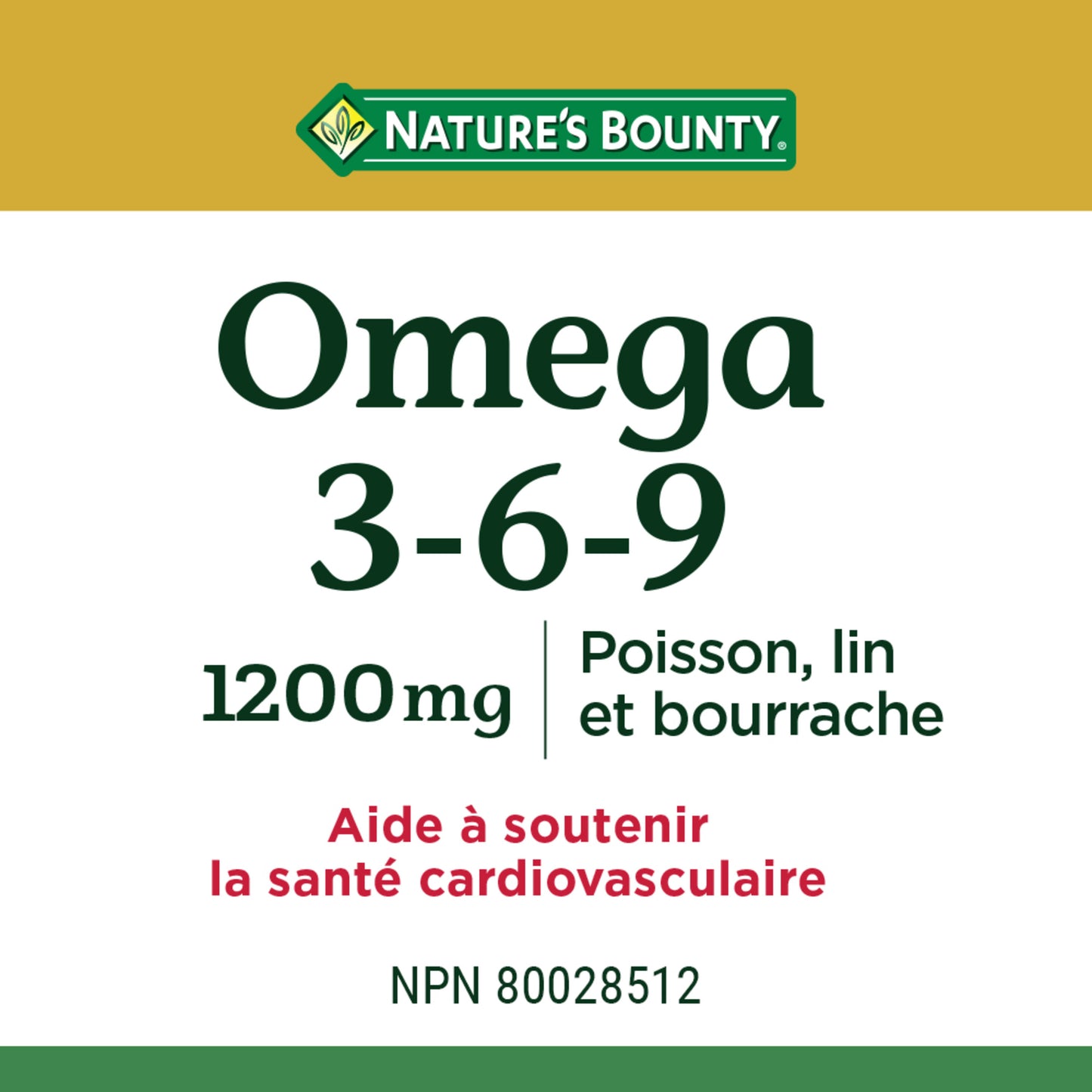 Omega 3-6-9 Fish, Flax & Borage, 1200 mg