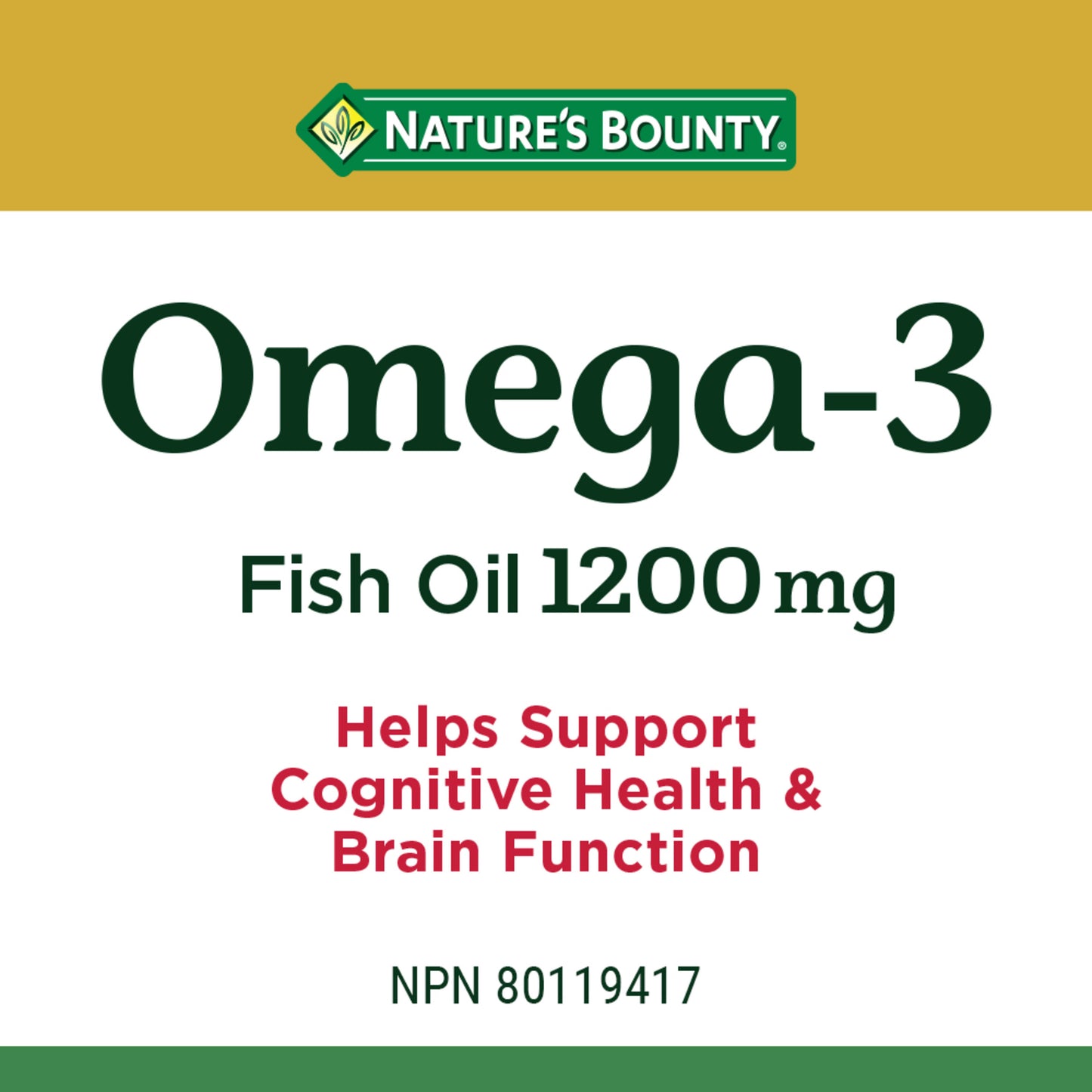 Omega-3 Fish Oil, 1200 mg, Softgels