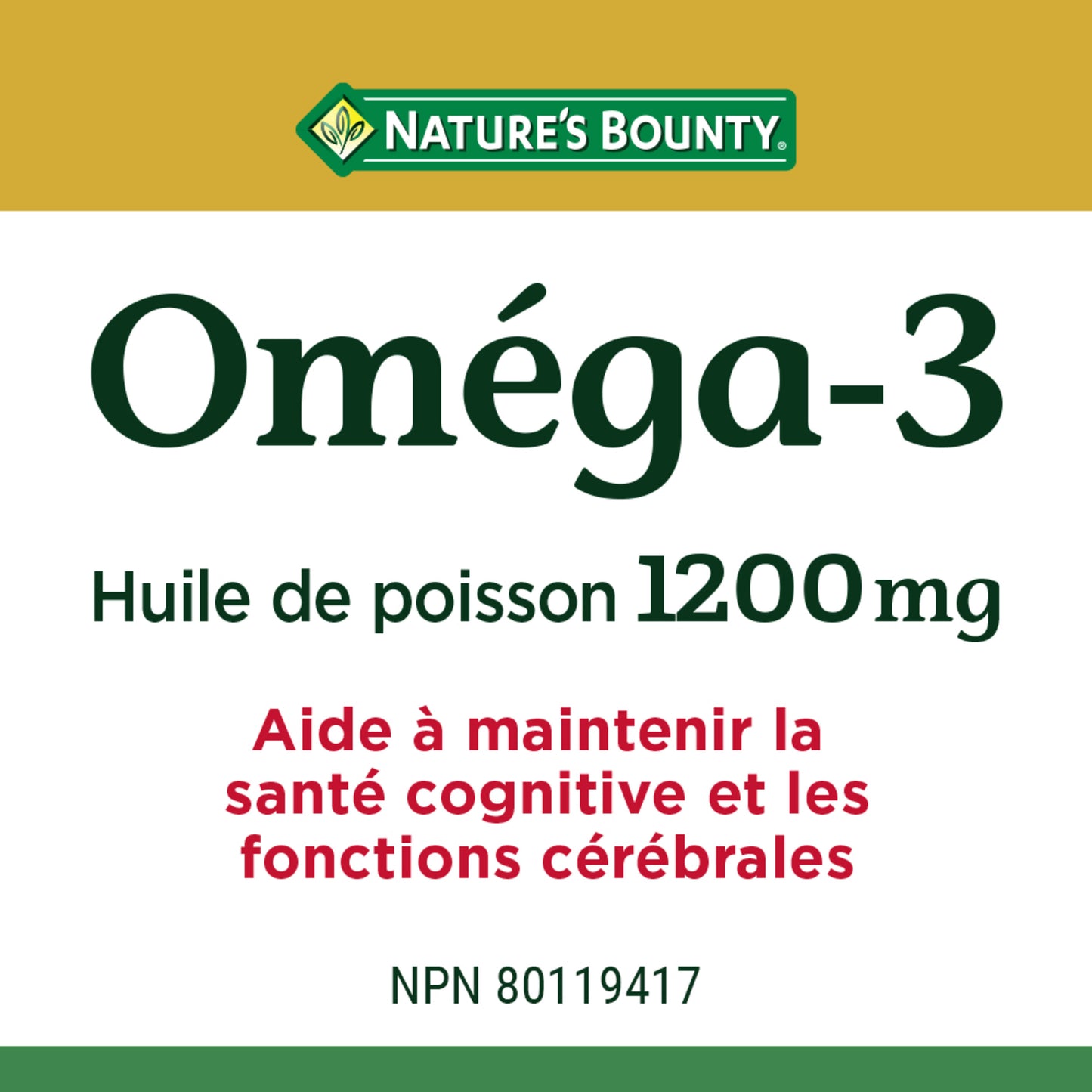 Omega-3 Fish Oil, 1200 mg, Softgels