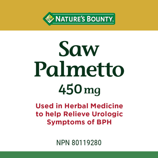 Saw Palmetto, 450 mg, Capsules||EN