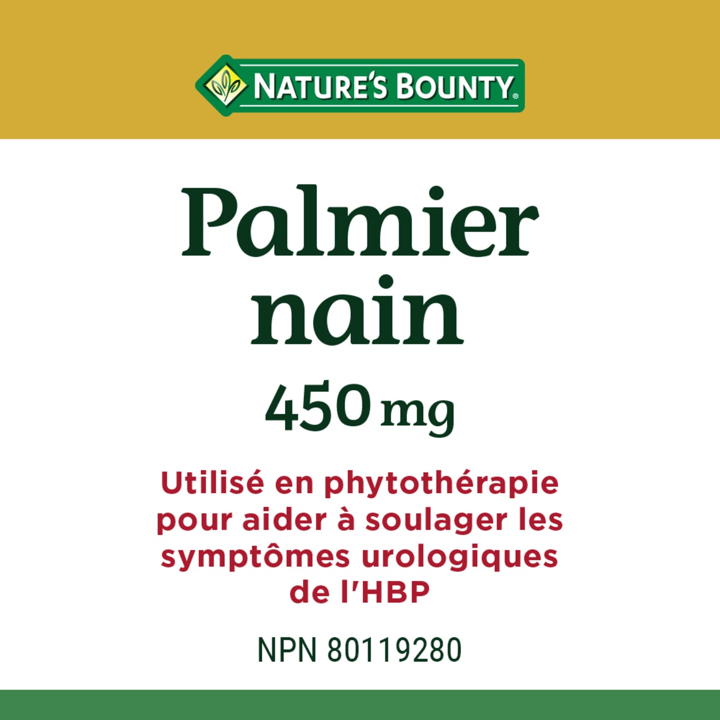 Saw Palmetto, 450 mg, Capsules