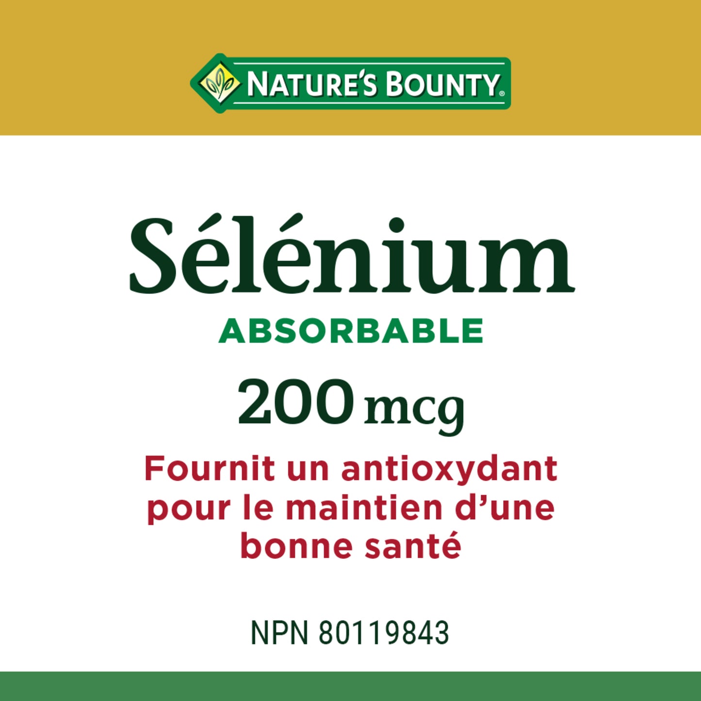 Selenium, Absorbable, 200 mcg, Antioxidant