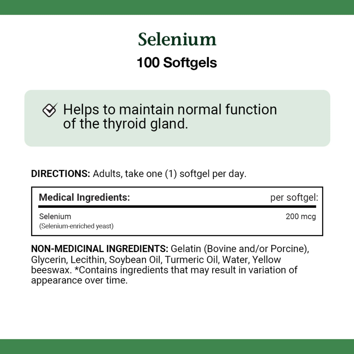 Selenium, Absorbable, 200 mcg, Antioxidant