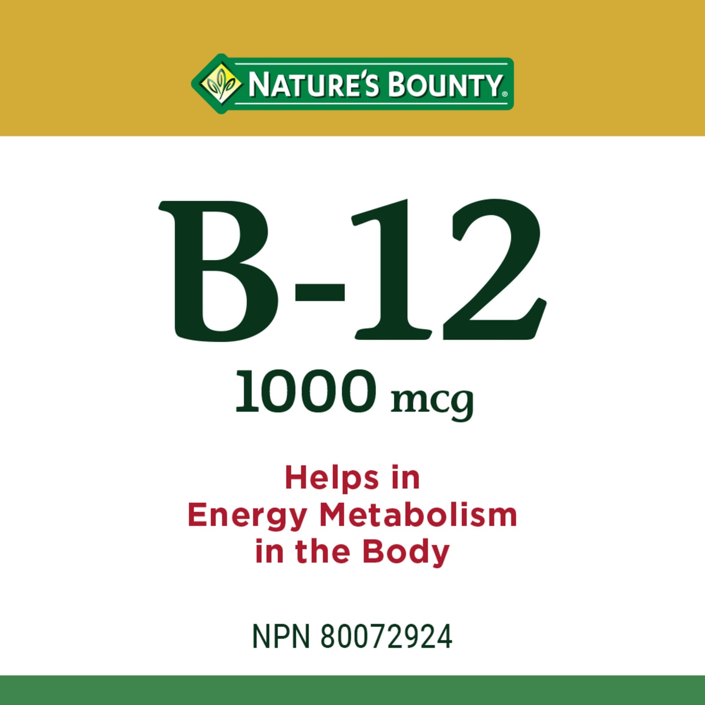 Vitamin B-12, 1000 mcg, Tablets||EN