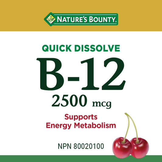Vitamin B-12, 2500 mcg, 120 Tablets||EN