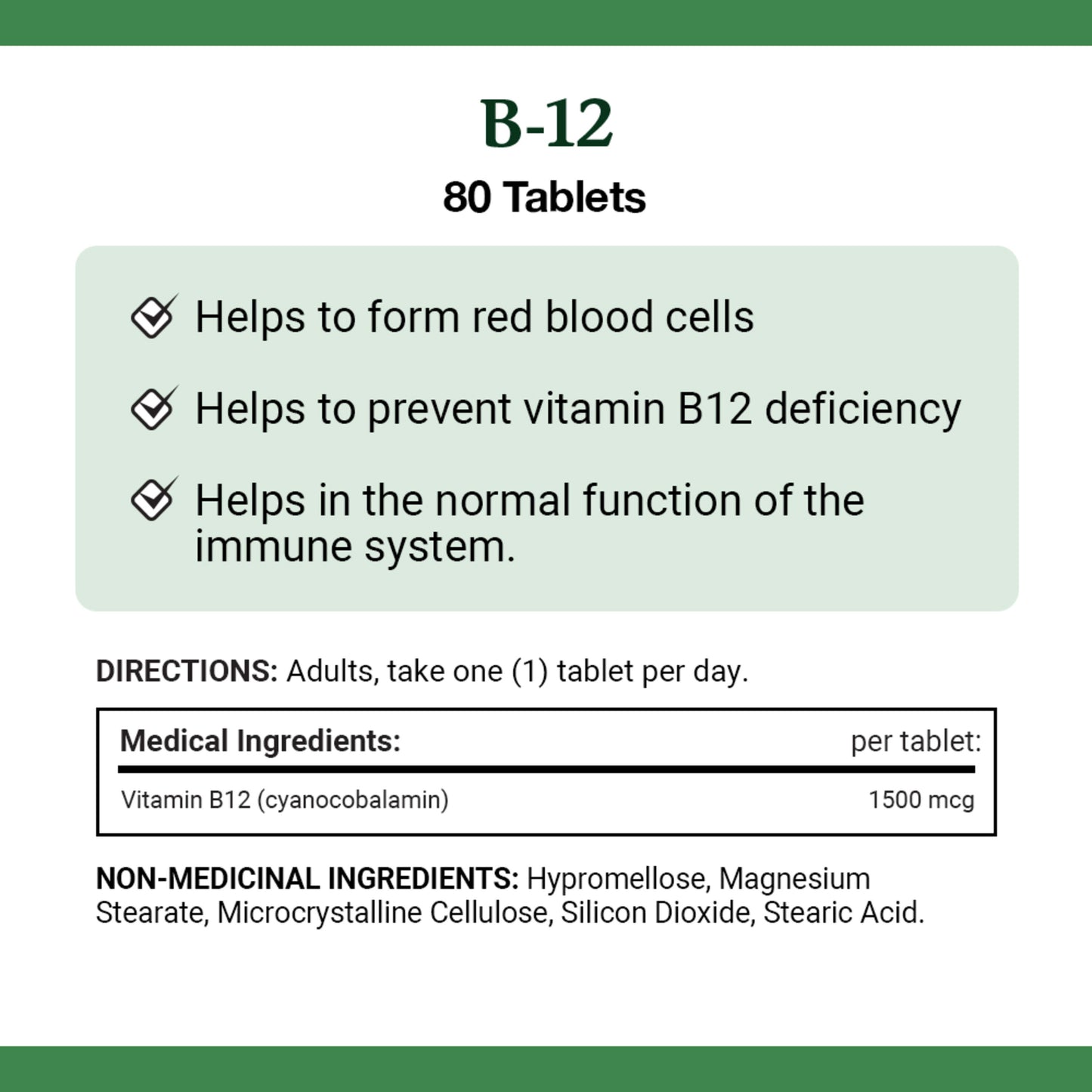 Vitamin B-12, Time Release, Tablets