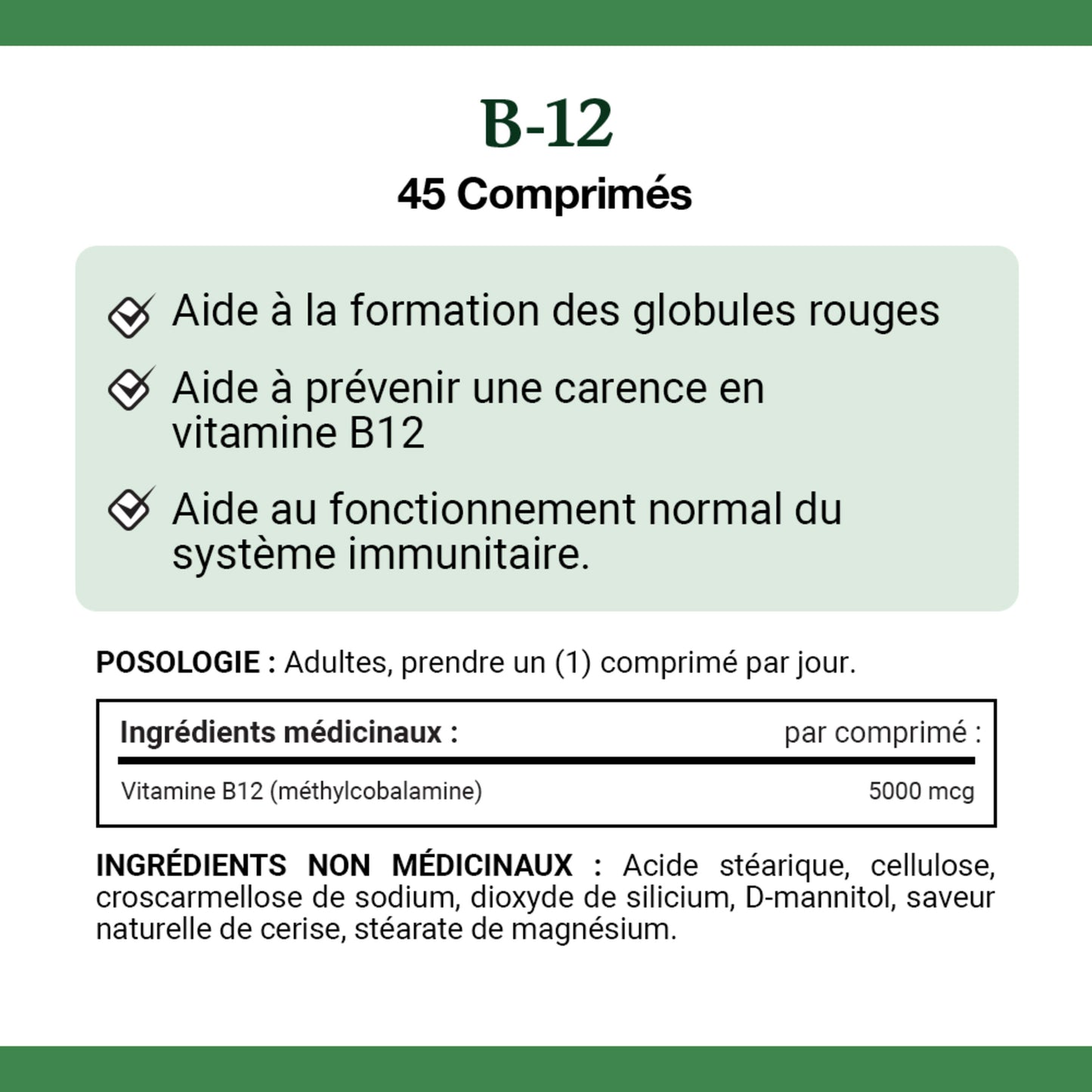 Vitamin B-12, Ultra Strength 5000 mcg