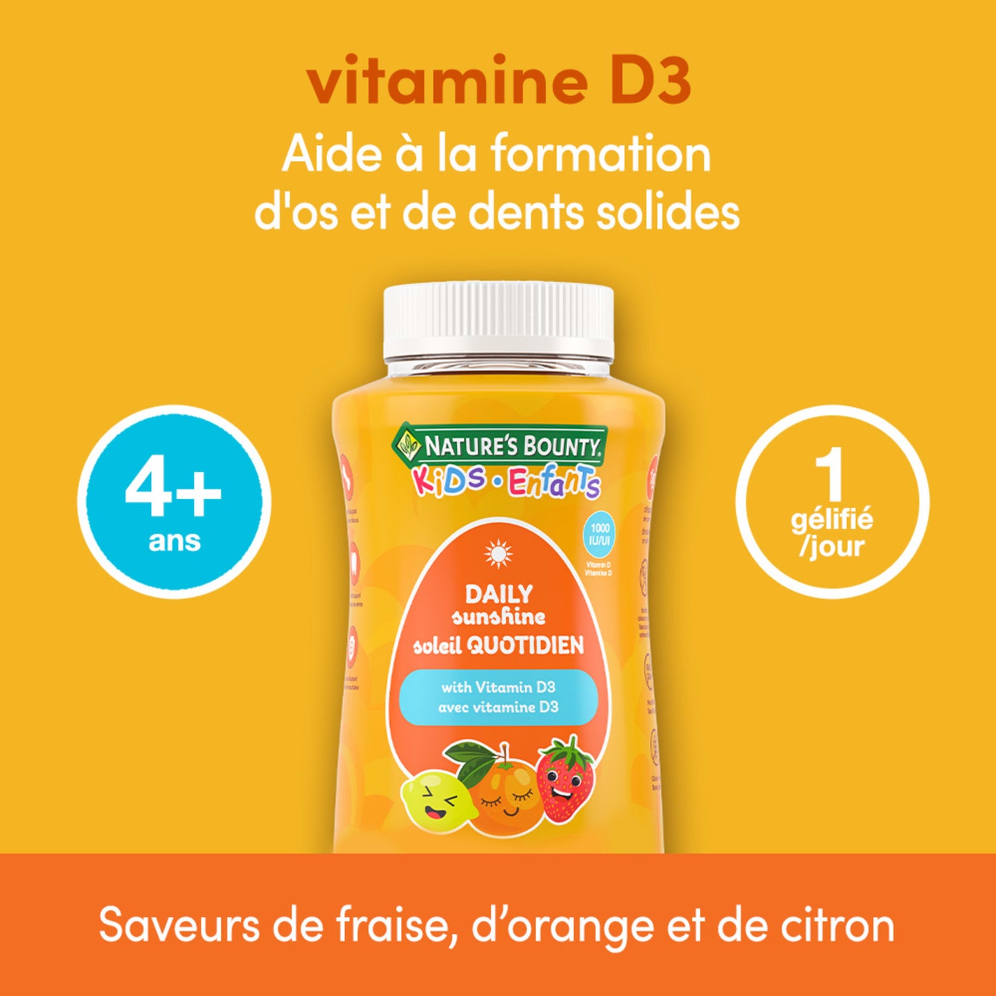 Vitamines Soleil Quotidien ENFANTS, vit. D3||FR