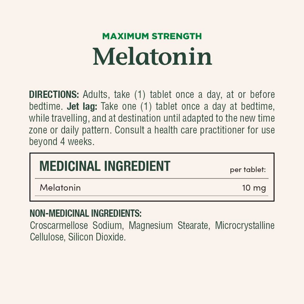 Melatonin, Maximum Strength, 10 mg||EN