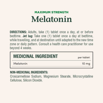 Melatonin, Maximum Strength, 10 mg||EN