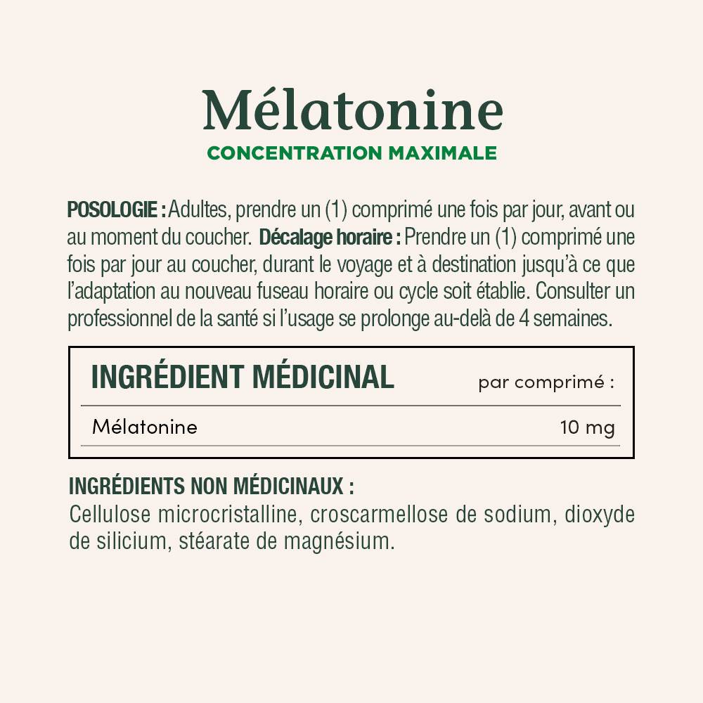 Melatonin, Maximum Strength, 10 mg||FR