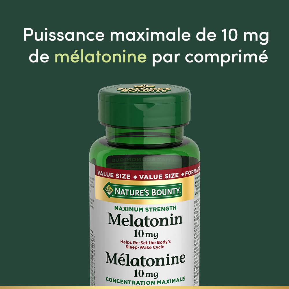 Melatonin, Maximum Strength, 10 mg||FR