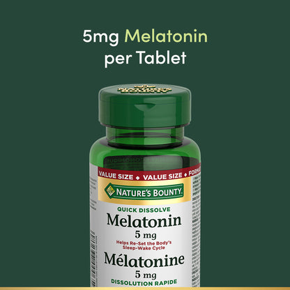 Melatonin, Quick Dissolve, 5 mg||EN