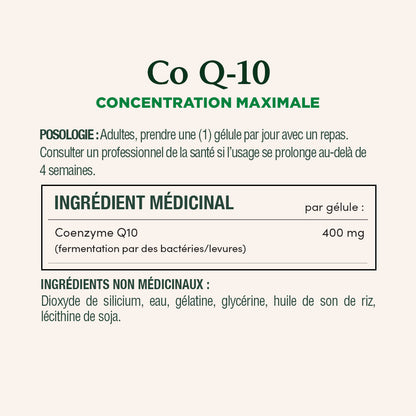Co Q-10, 400 mg, Puissance maximale||FR