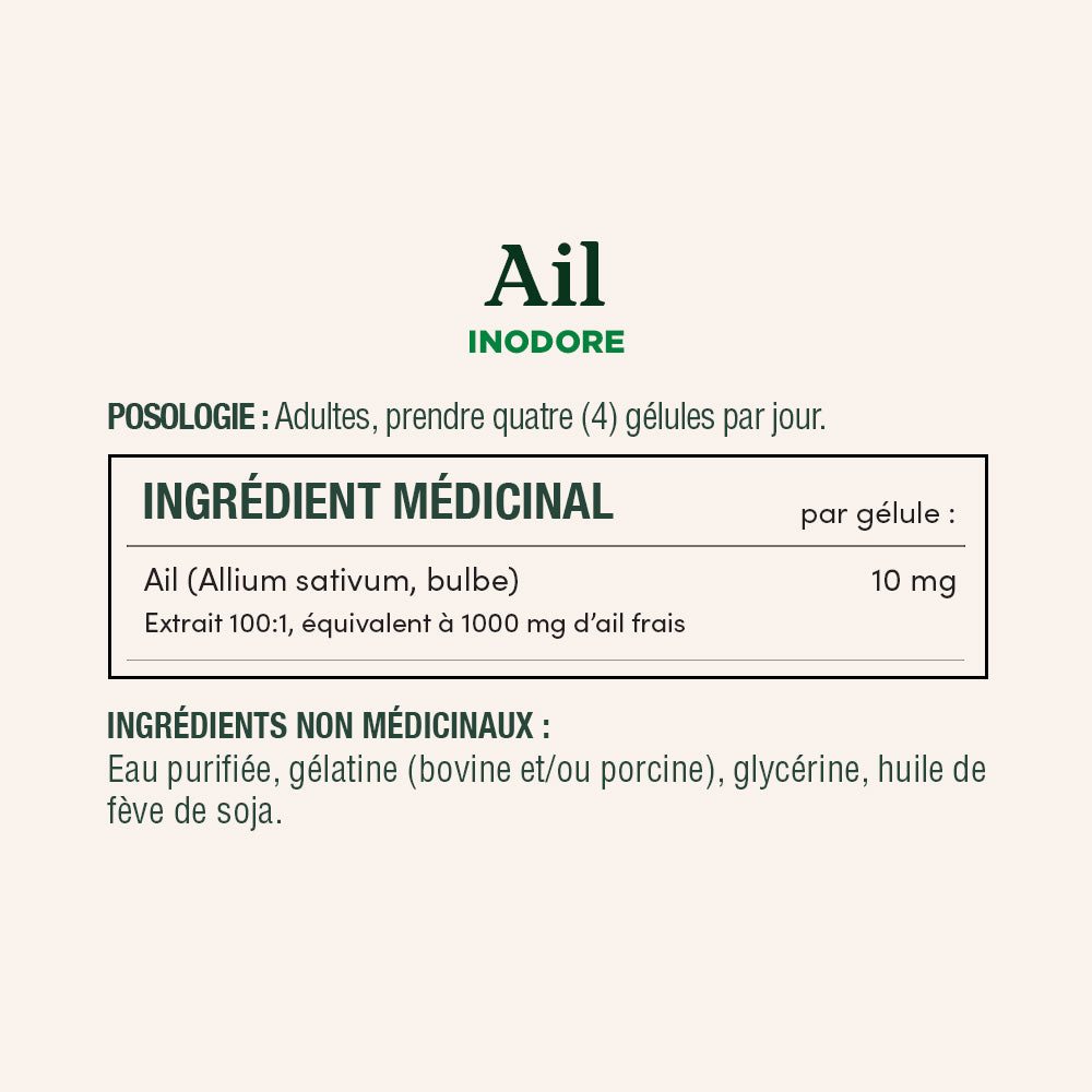 Ail, 1 000 mg, phytothérapie||FR
