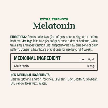 Melatonin, Extra Strength, 5 mg||EN