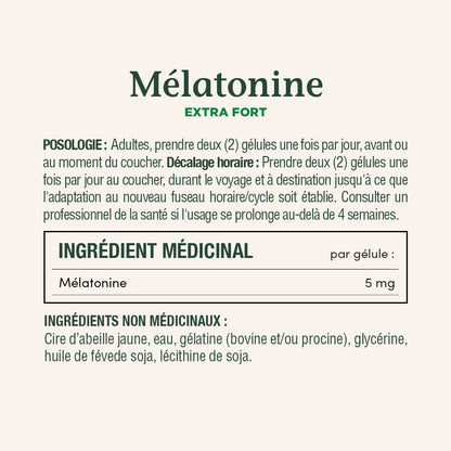 Mélatonine, ultra-fort, 5 mg||FR