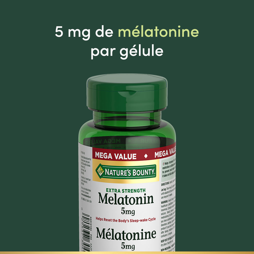 Mélatonine, ultra-fort, 5 mg||FR