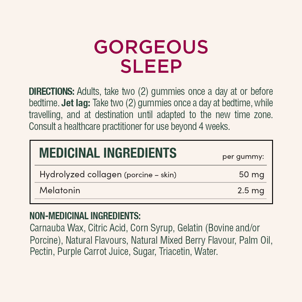 Gorgeous Sleep With Melatonin & Collagen||EN