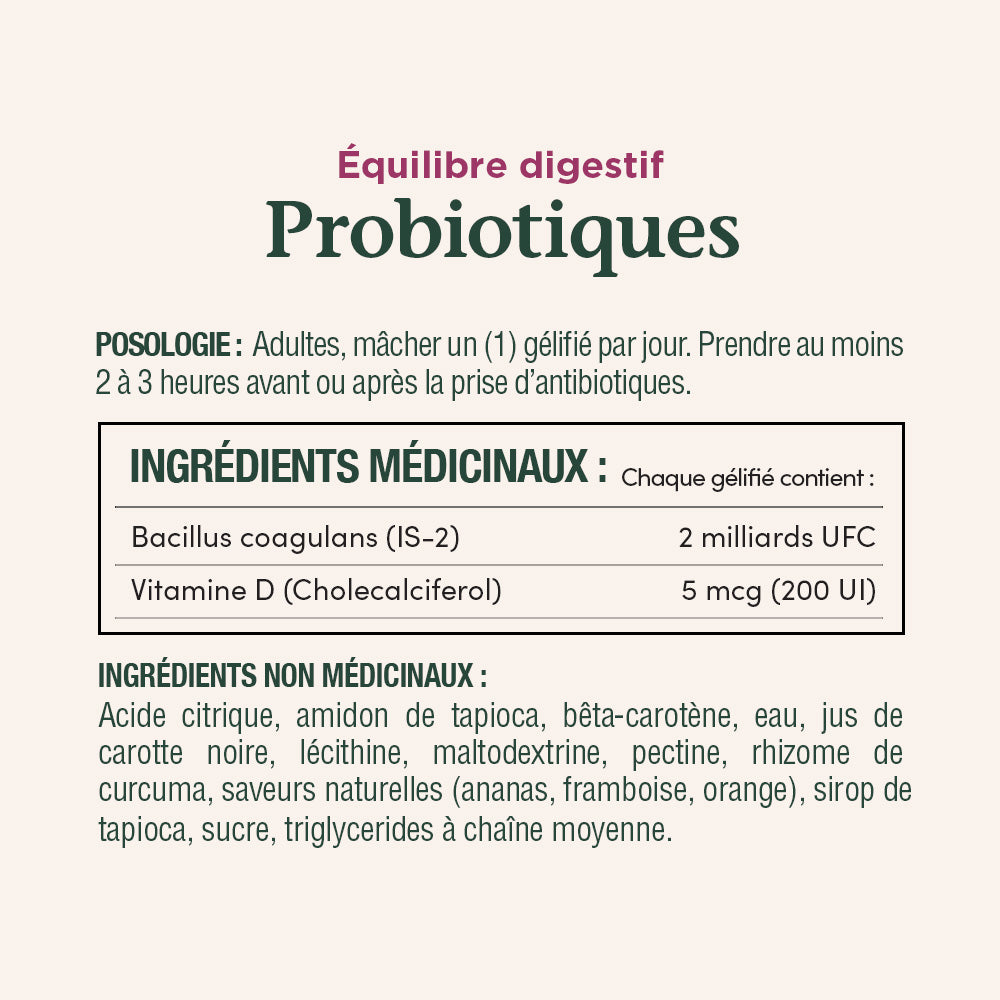 Probiotique, 2 milliards d’UFC||FR