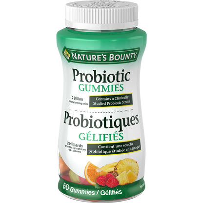 NATURE'S BOUNTY Probiotic Gummies, 60 Count