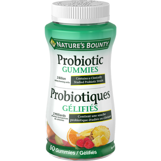 NATURE'S BOUNTY Probiotic Gummies, 60 Count