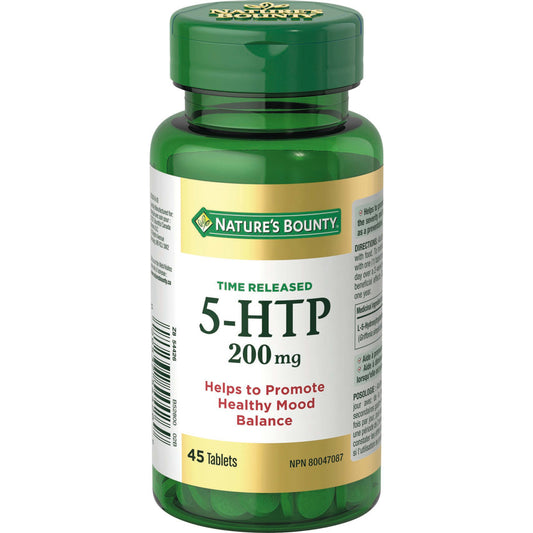 5-HTP Time Released 200 mg, Helps to promote healthy mood balance.