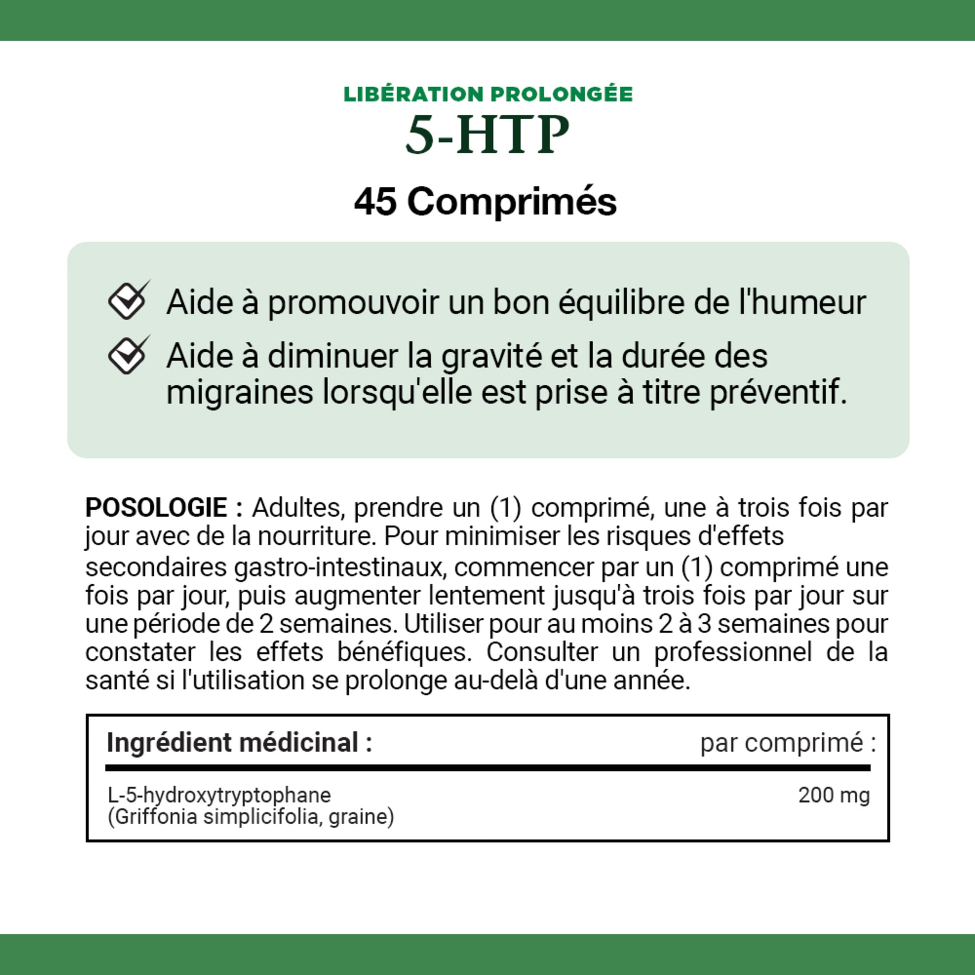 5-HTP Time Released 200 mg, Helps to promote healthy mood balance.