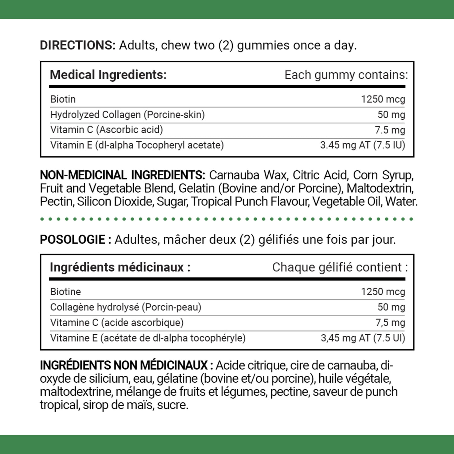 NATURE'S BOUNTY Biotin Plus Vitamin C & E, Helps Maintain Health Of Normal Hair And Skin, Ummies, 80 Count
