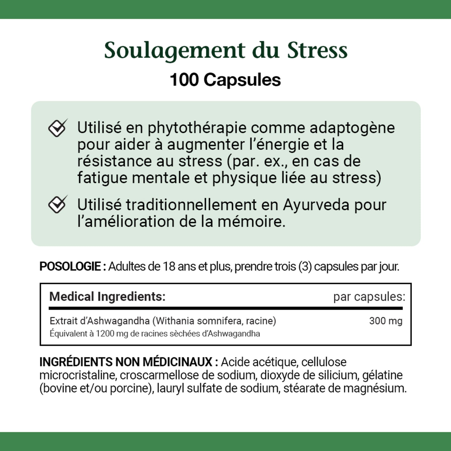 NATURE'S BOUNTY Stress Relief Ashwagandha, Used In Herbal Medicine As An Adaptogen To Help Increase Energy And Resistance To Stress, 100 Capsules, 100 Count
