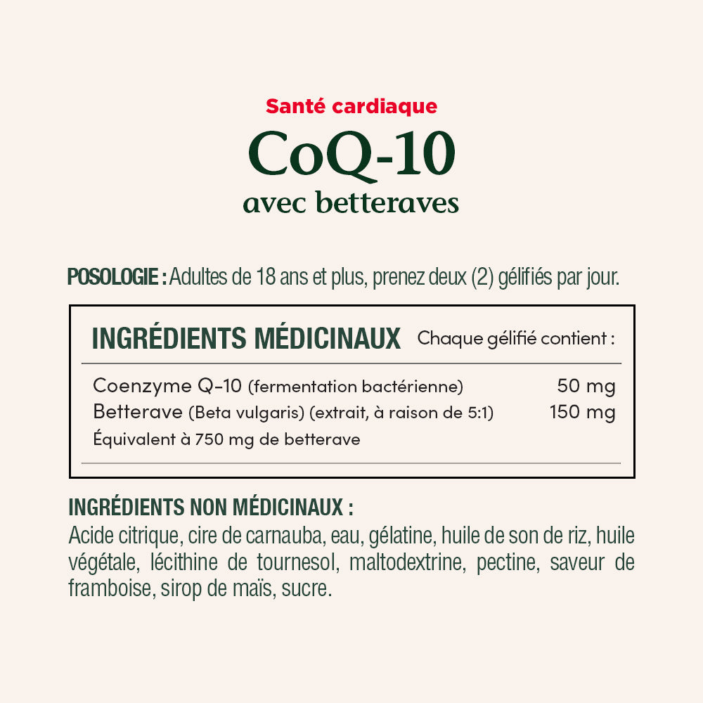 CoQ-10 with Beets, 50mg||FR
