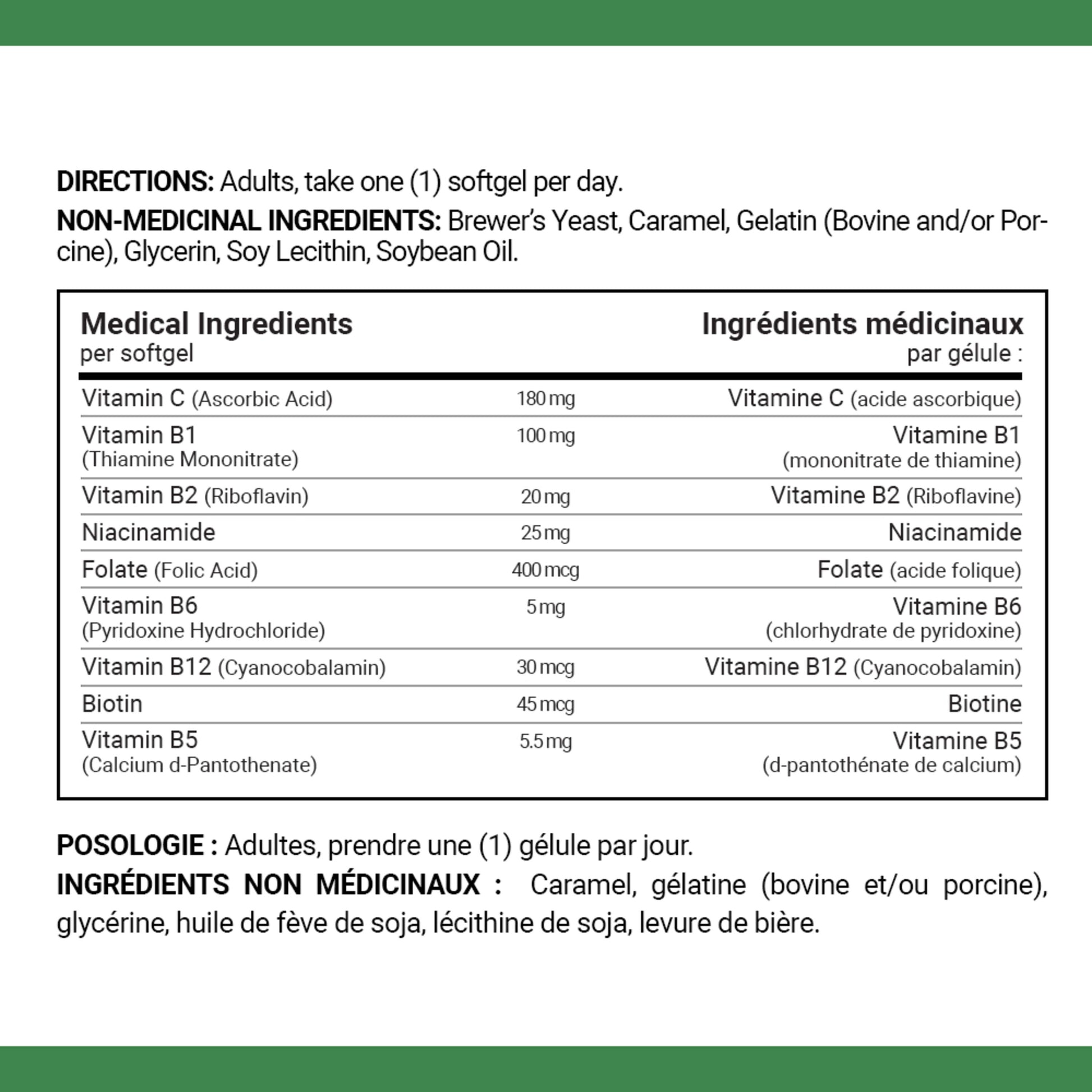 Absorbable B-Complex With Folic Acid Plus Vitamin C
